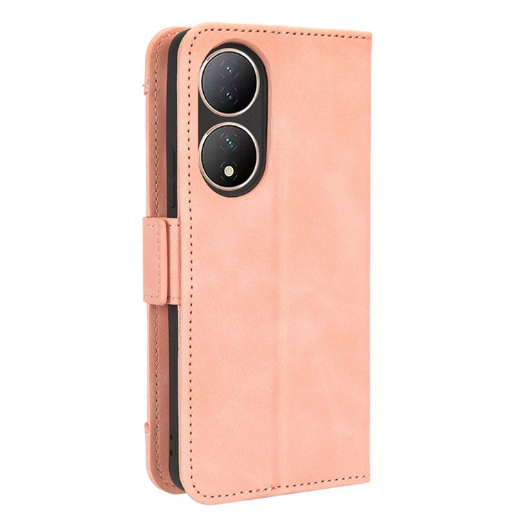 For vivo Y100 5G / T2 5G Multiple Card Slots Drop-proof PU Leather Phone Case Stand Wallet Cover - Pink