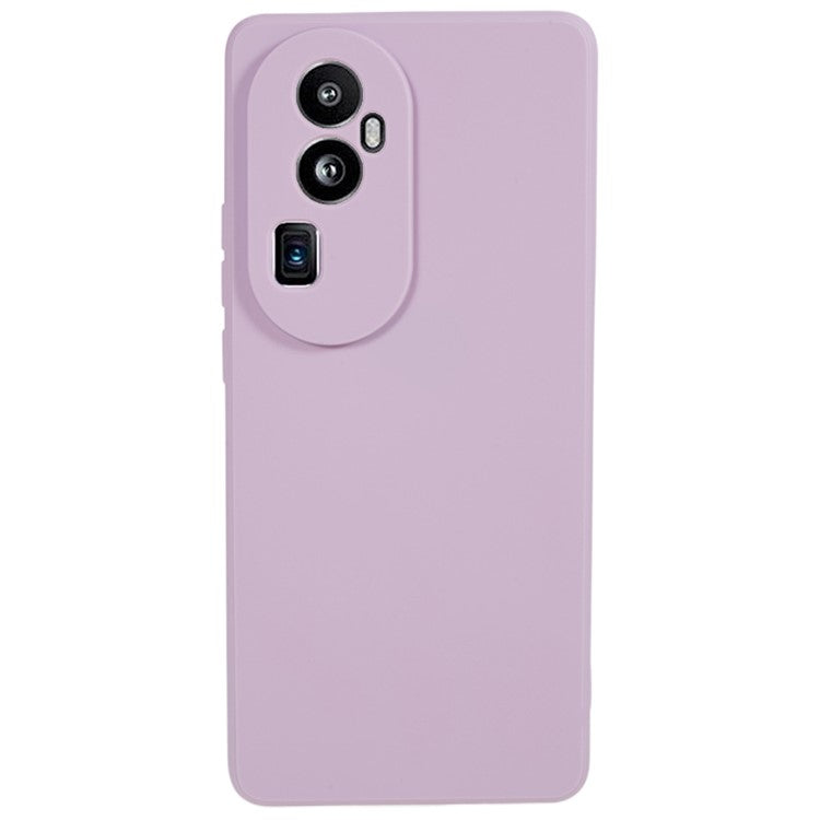 Soft TPU Phone Case for Oppo Reno10 Pro+ 5G , Precise Cutout Straight Edge Phone Cover - Purple