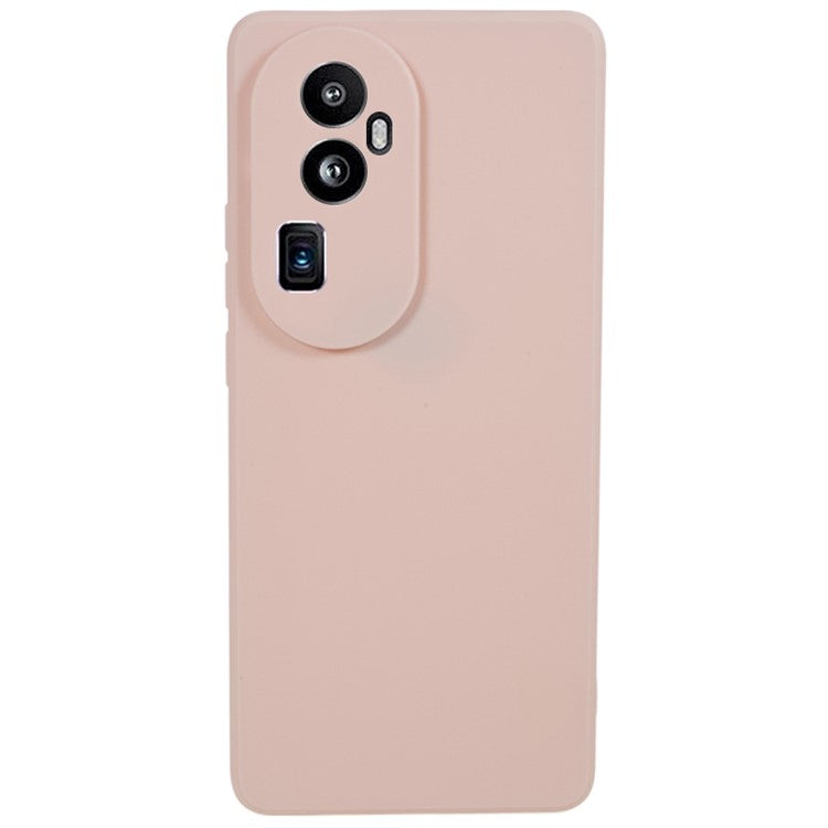 Soft TPU Phone Case for Oppo Reno10 Pro+ 5G , Precise Cutout Straight Edge Phone Cover - Pink