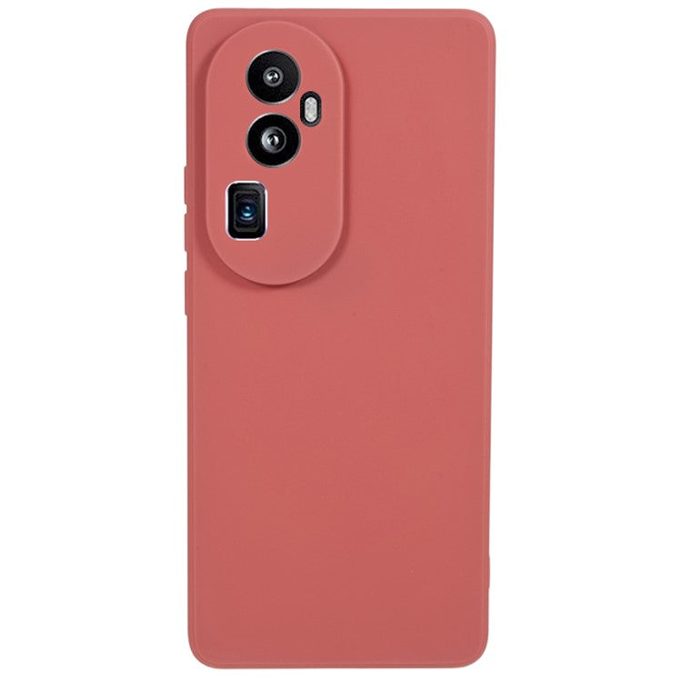 Soft TPU Phone Case for Oppo Reno10 Pro+ 5G , Precise Cutout Straight Edge Phone Cover - Hawthorn Red