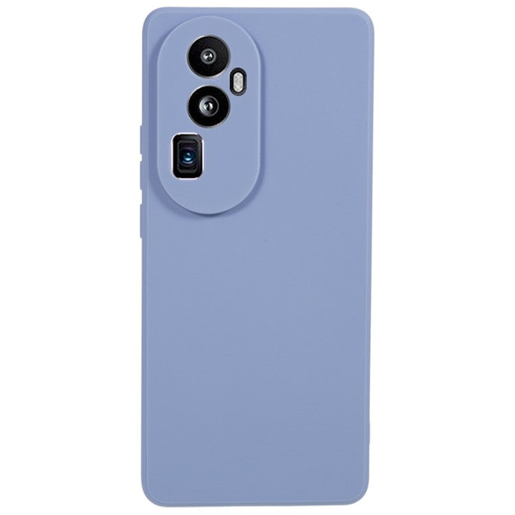 Soft TPU Phone Case for Oppo Reno10 Pro+ 5G , Precise Cutout Straight Edge Phone Cover - Lavender Grey