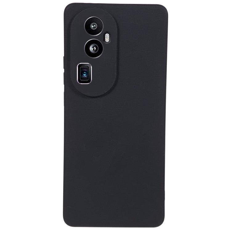 Soft TPU Phone Case for Oppo Reno10 Pro+ 5G , Precise Cutout Straight Edge Phone Cover - Black