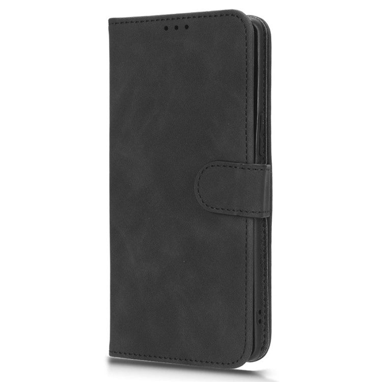 For vivo S16 / S16 Pro / V27 5G / V27 Pro 5G PU Leather Cover Wallet Flip Stand Skin-touch Cell Phone Case - Black