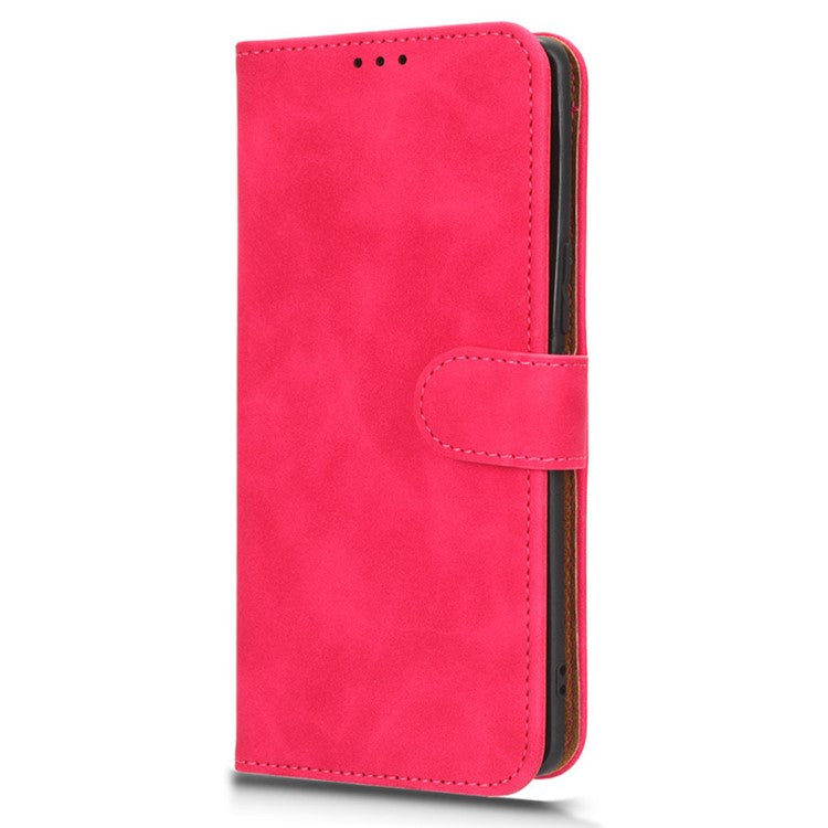 For vivo S16 / S16 Pro / V27 5G / V27 Pro 5G PU Leather Cover Wallet Flip Stand Skin-touch Cell Phone Case - Rose