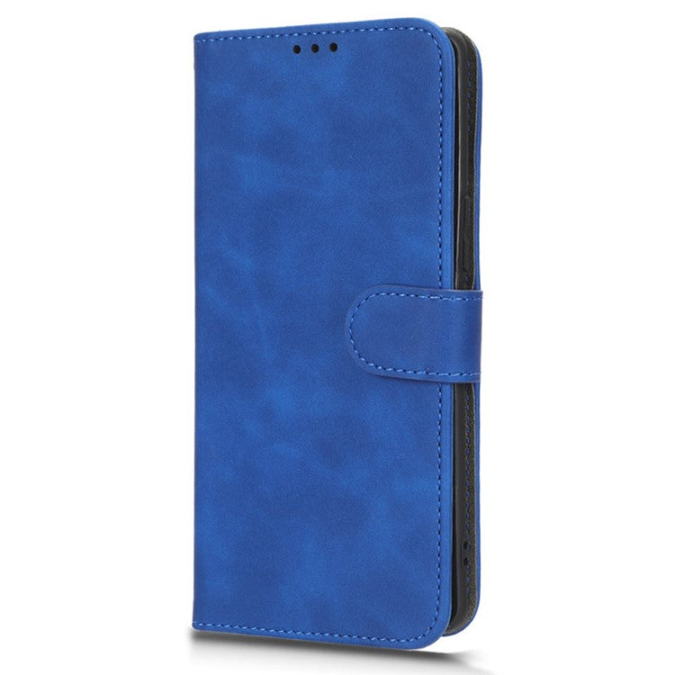 For vivo S16 / S16 Pro / V27 5G / V27 Pro 5G PU Leather Cover Wallet Flip Stand Skin-touch Cell Phone Case - Blue