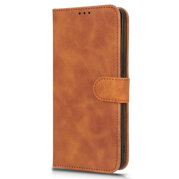 For vivo S16 / S16 Pro / V27 5G / V27 Pro 5G PU Leather Cover Wallet Flip Stand Skin-touch Cell Phone Case - Brown