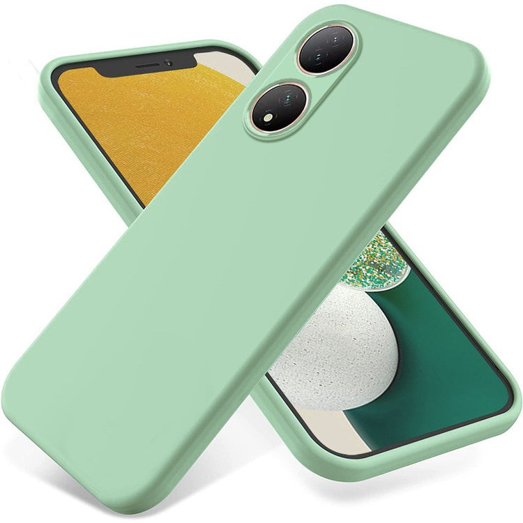 For vivo T2 5G / Y100 5G Phone Shell Soft Lining Liquid Silicone Phone Case Drop Protection Cover - Green