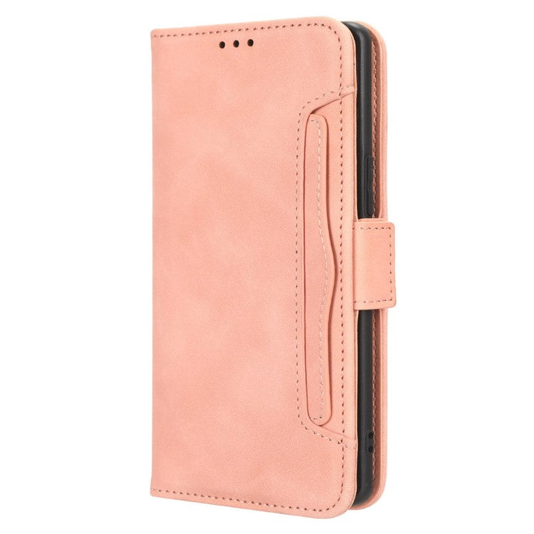 For vivo S17e 5G PU Leather Wallet Multiple Card Slots Folio Flip Case Stand Phone Cover - Pink