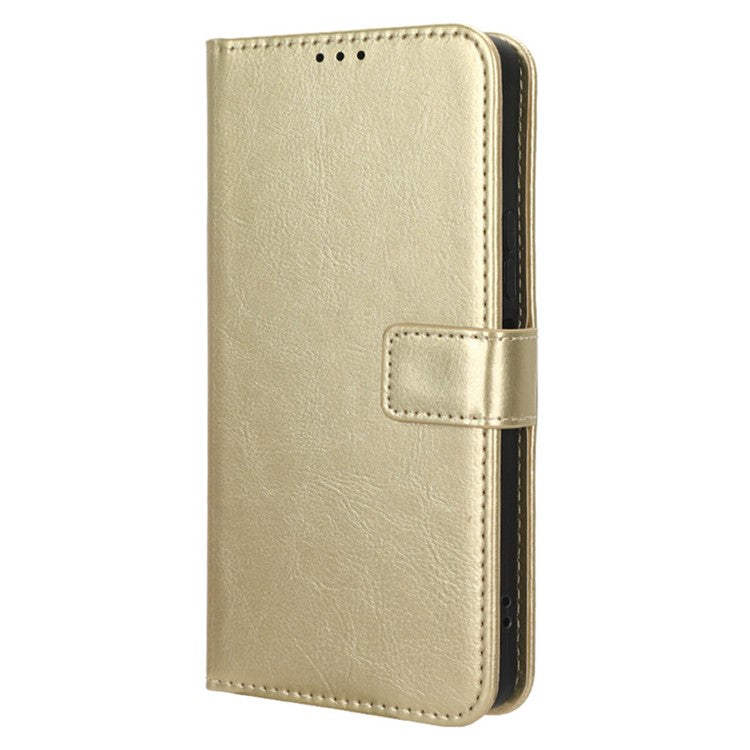 For vivo Y36 4G (Global) / Y36 5G (Global) / Y78 5G (China) / Y78m 5G / Y27 5G / Y27s 4G / Y77t 5G / Y78 5G Leather Case Wallet Phone Cover - Gold