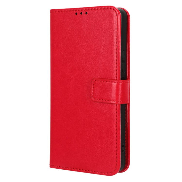 For vivo Y36 4G (Global) / Y36 5G (Global) / Y78 5G (China) / Y78m 5G / Y27 5G / Y27s 4G / Y77t 5G / Y78 5G  Leather Case Wallet Phone Cover - Red