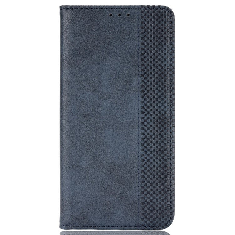 For vivo Y36 4G (Global) / Y36 5G (Global) / Y78 5G (China) / Y78m 5G / Y27 5G / Y27s 4G / Y77t 5G / Y78 5G  Retro Stand Wallet Phone Case - Blue