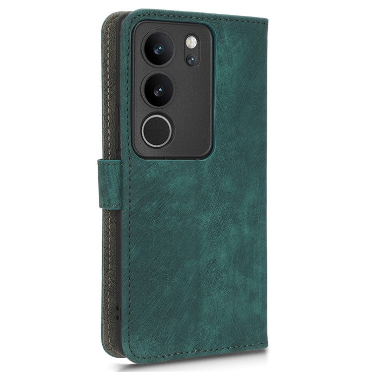 For vivo V29 5G / S17 5G / S17 Pro 5G / S17t 5G Shockproof Phone Cover RFID Blocking PU Leather+TPU Stand Phone Case Wallet - Green