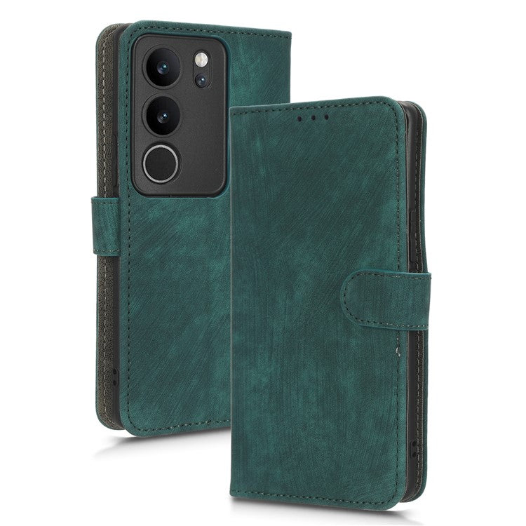 For vivo V29 5G / S17 5G / S17 Pro 5G / S17t 5G Shockproof Phone Cover RFID Blocking PU Leather+TPU Stand Phone Case Wallet - Green