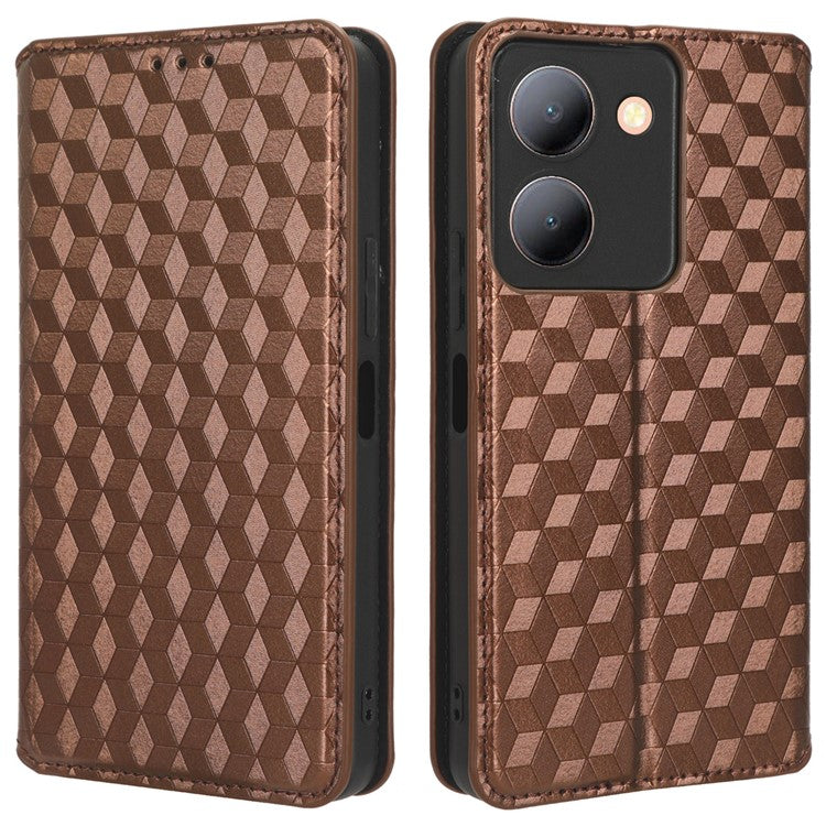 For vivo Y36 4G (Global) / Y36 5G (Global) / Y78 5G (China) / Y78m 5G / Y27 5G / Y27s 4G / Y77t 5G / Y78 5G  PU Leather Case Phone Wallet - Brown