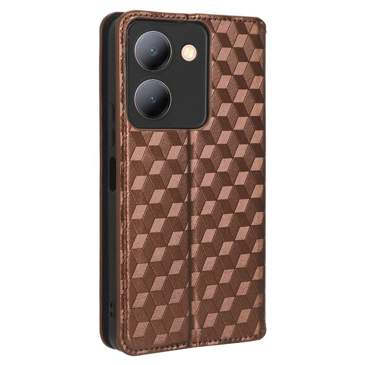 For vivo Y36 4G (Global) / Y36 5G (Global) / Y78 5G (China) / Y78m 5G / Y27 5G / Y27s 4G / Y77t 5G / Y78 5G  PU Leather Case Phone Wallet - Brown