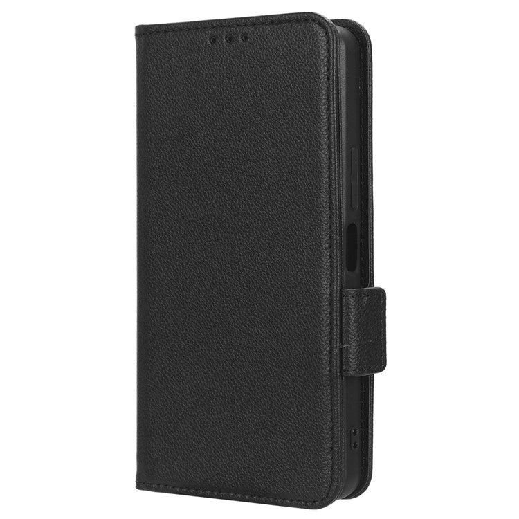 For vivo Y36 4G (Global) / Y36 5G (Global) / Y78 5G (China) / Y78m 5G / Y27 5G / Y27s 4G / Y77t 5G / Y78 5G Leather Phone Wallet Case  - Black