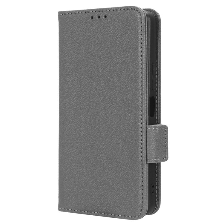 For vivo Y36 4G (Global) / Y36 5G (Global) / Y78 5G (China) / Y78m 5G / Y27 5G / Y27s 4G / Y77t 5G / Y78 5G Leather Phone Wallet Case  - Grey