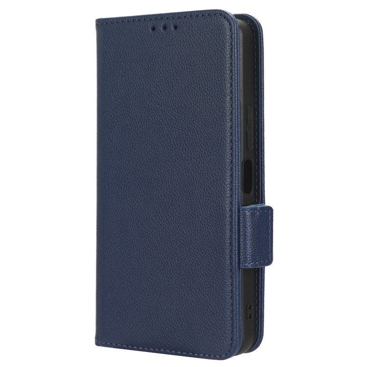 For vivo Y36 4G (Global) / Y36 5G (Global) / Y78 5G (China) / Y78m 5G / Y27 5G / Y27s 4G / Y77t 5G / Y78 5G Leather Phone Wallet Case  - Dark Blue