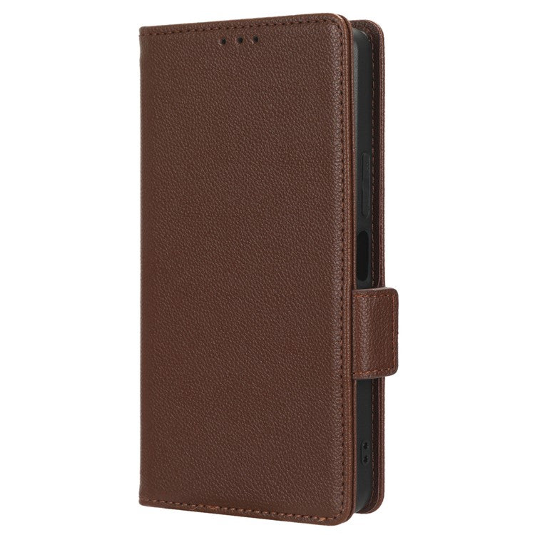 For vivo Y36 4G (Global) / Y36 5G (Global) / Y78 5G (China) / Y78m 5G / Y27 5G / Y27s 4G / Y77t 5G / Y78 5G Leather Phone Wallet Case  - Brown