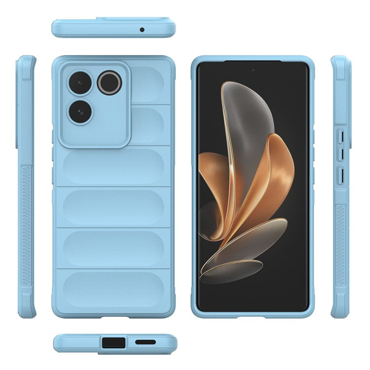 For vivo S17e 5G Flexible TPU Phone Case Drop Protection Phone Shell Protective Cover - Baby Blue