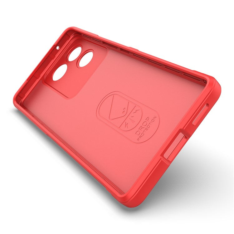 For vivo S17e 5G Flexible TPU Phone Case Drop Protection Phone Shell Protective Cover - Red