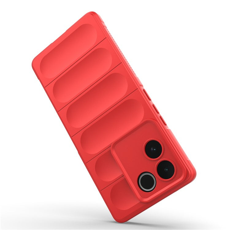 For vivo S17e 5G Flexible TPU Phone Case Drop Protection Phone Shell Protective Cover - Red