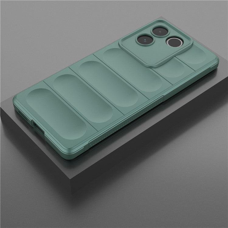 For vivo S17e 5G Flexible TPU Phone Case Drop Protection Phone Shell Protective Cover - Green