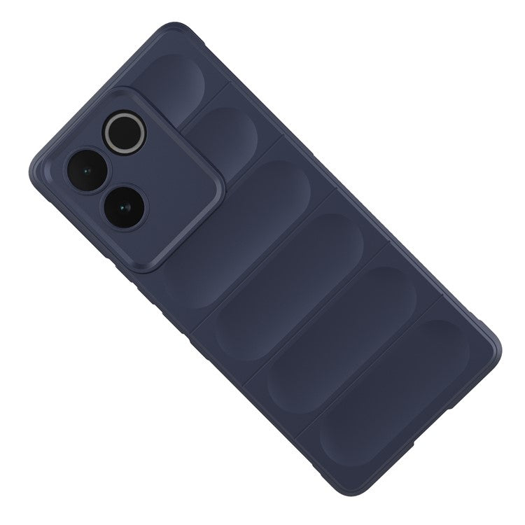 For vivo S17e 5G Flexible TPU Phone Case Drop Protection Phone Shell Protective Cover - Dark Blue