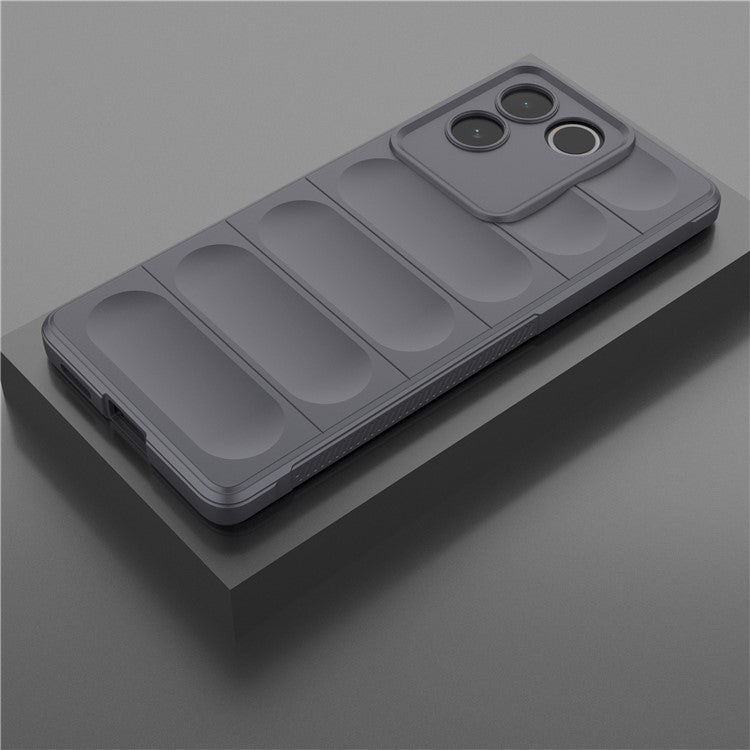 For vivo S17e 5G Flexible TPU Phone Case Drop Protection Phone Shell Protective Cover - Dark Grey