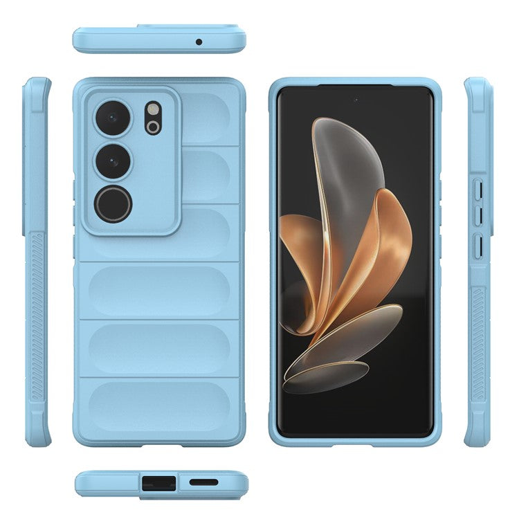 For vivo S17 5G / S17 Pro 5G Soft TPU Drop-proof Phone Case Anti-Scratch Back Cover - Baby Blue