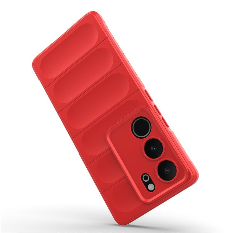 For vivo S17 5G / S17 Pro 5G Soft TPU Drop-proof Phone Case Anti-Scratch Back Cover - Red