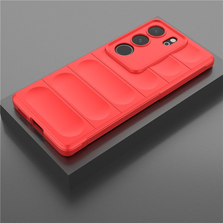 For vivo S17 5G / S17 Pro 5G Soft TPU Drop-proof Phone Case Anti-Scratch Back Cover - Red