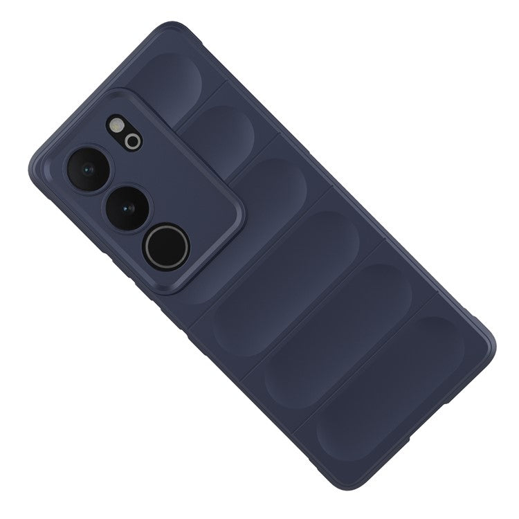 For vivo S17 5G / S17 Pro 5G Soft TPU Drop-proof Phone Case Anti-Scratch Back Cover - Dark Blue