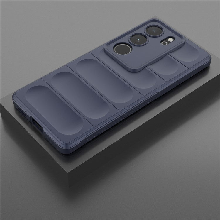 For vivo S17 5G / S17 Pro 5G Soft TPU Drop-proof Phone Case Anti-Scratch Back Cover - Dark Blue