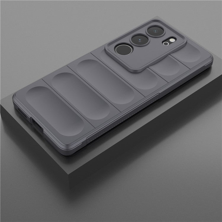 For vivo S17 5G / S17 Pro 5G Soft TPU Drop-proof Phone Case Anti-Scratch Back Cover - Dark Grey