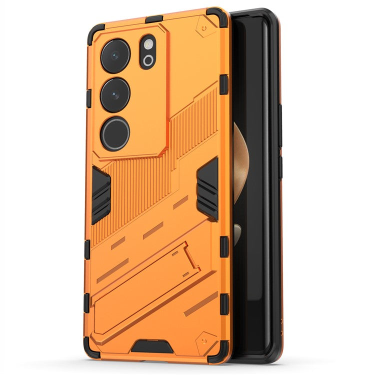 For vivo S17 5G / S17 Pro 5G Kickstand Back Cover Shockproof PC + TPU Phone Case - Orange