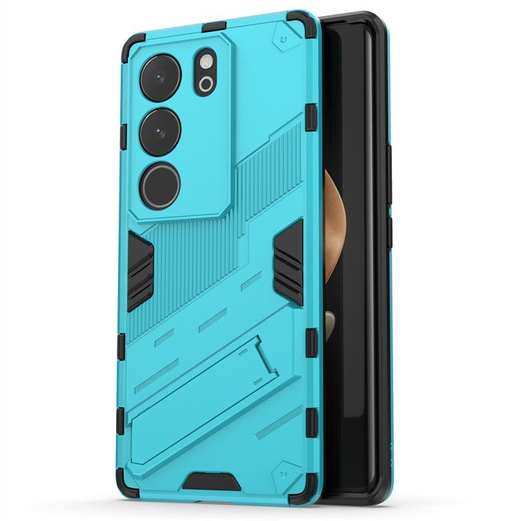 For vivo S17 5G / S17 Pro 5G Kickstand Back Cover Shockproof PC + TPU Phone Case - Baby Blue