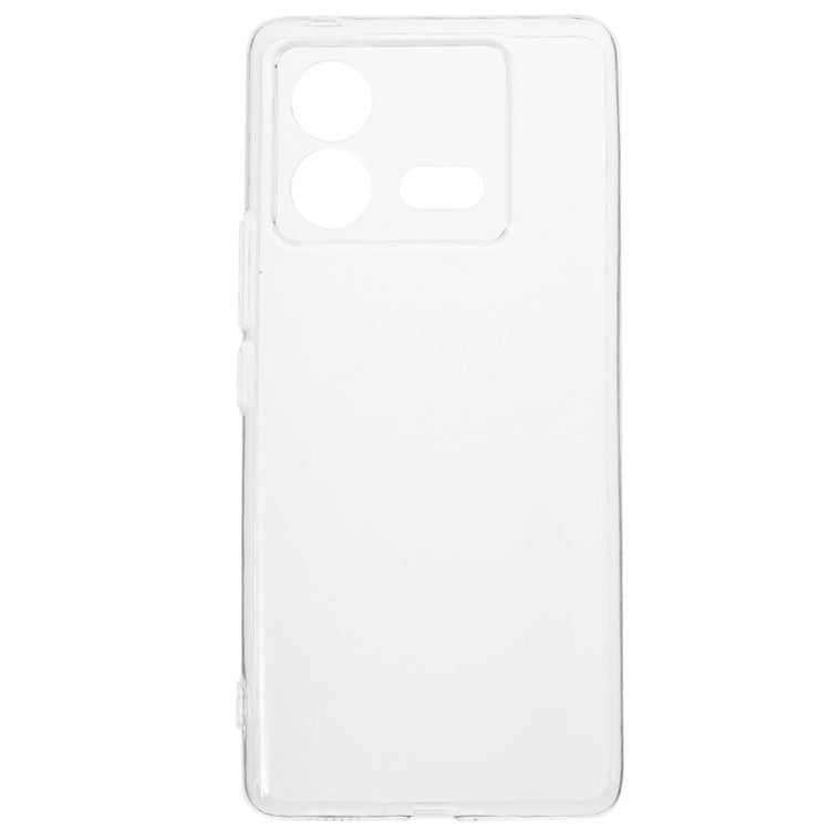 Clear TPU Cover for vivo iQOO Neo8 5G , Slim Fit Protective Precise Cutouts Phone Case