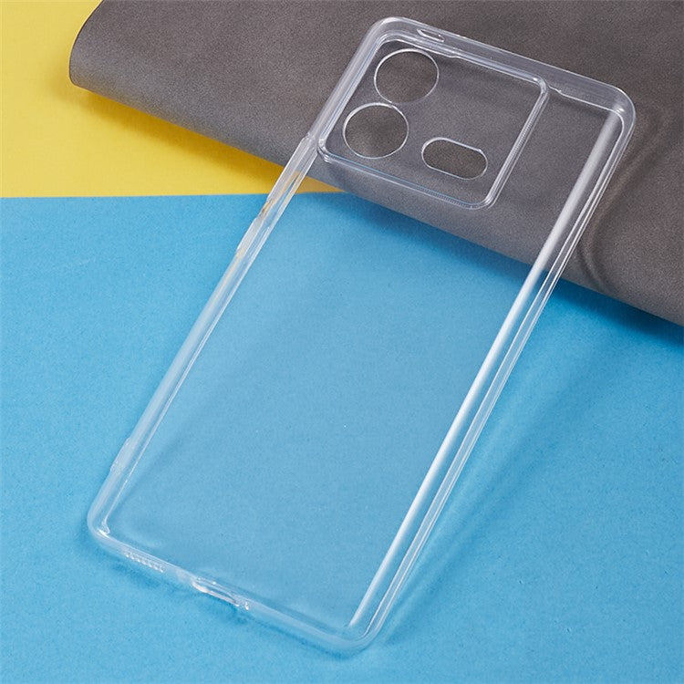 Clear TPU Cover for vivo iQOO Neo8 5G , Slim Fit Protective Precise Cutouts Phone Case