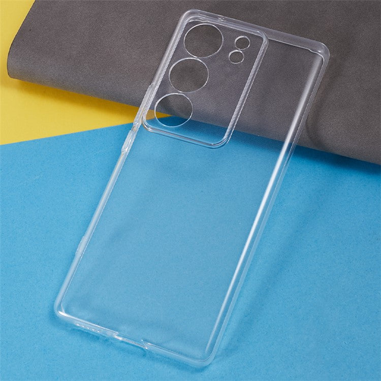 For vivo S17 Pro 5G Soft TPU Ultra-Thin Phone Back Cover Precise Camera Cutouts Clear Case