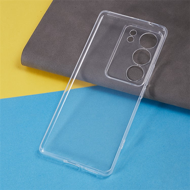 For vivo S17 Pro 5G Soft TPU Ultra-Thin Phone Back Cover Precise Camera Cutouts Clear Case