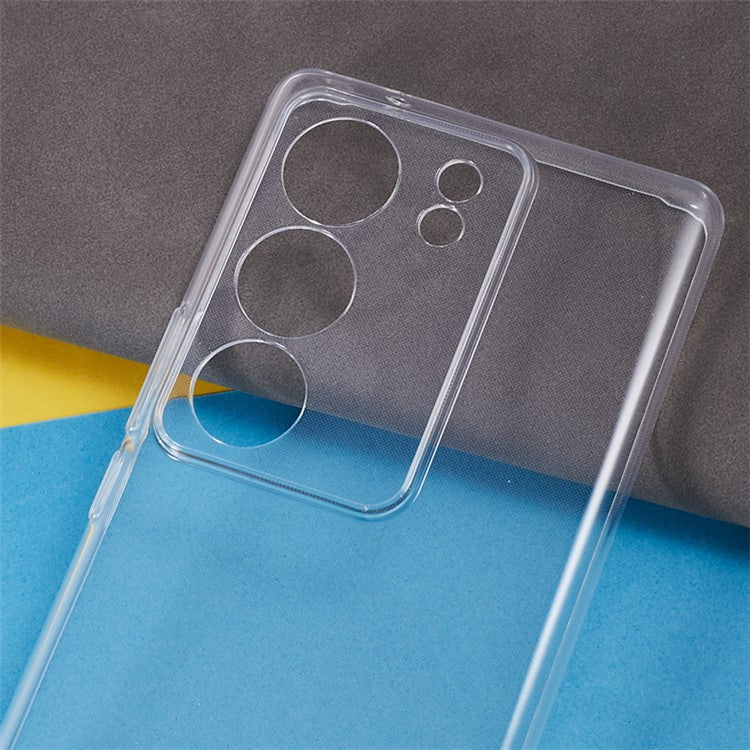 For vivo S17 Pro 5G Soft TPU Ultra-Thin Phone Back Cover Precise Camera Cutouts Clear Case