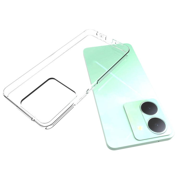 10Pcs / Pack For vivo Y78 5G HD Clear Phone Case Inner Watermark-Free Soft TPU Phone Cover