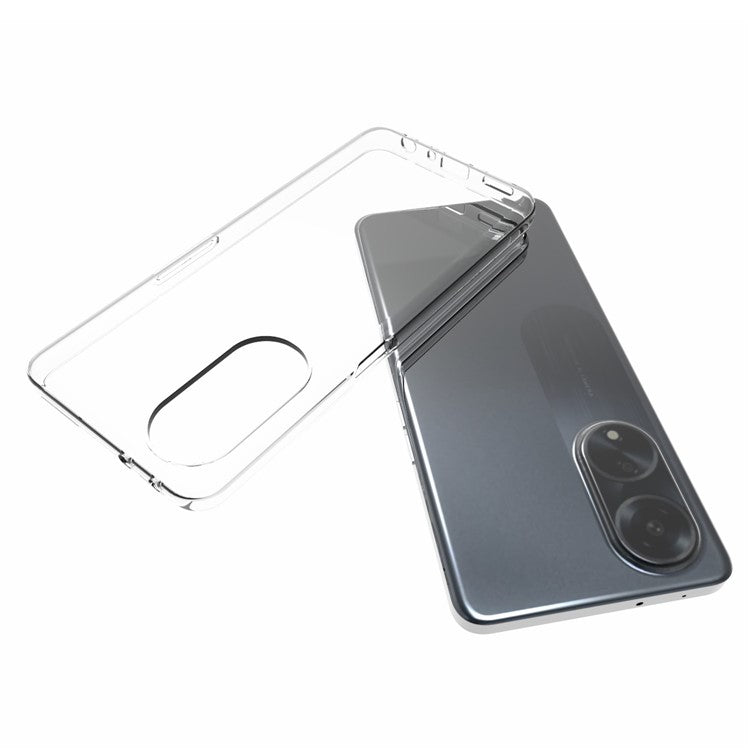 10Pcs / Pack Inner Watermark-Free TPU Case for Oppo A1 5G , Anti-scratch Clear Mobile Phone Cover