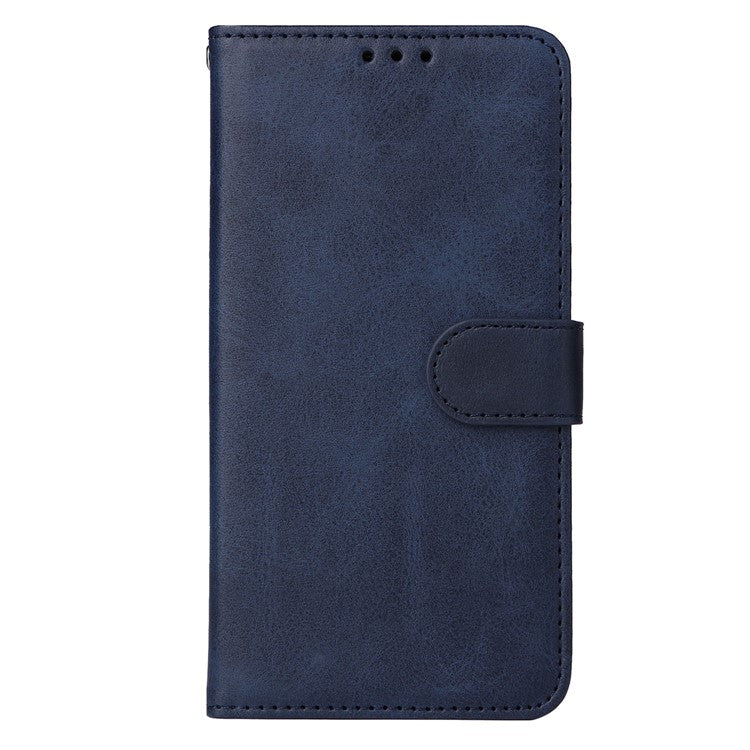 For vivo Y78 (China) 5G / Y36 4G (Global) / Y36 5G (Global) Phone Case Calf Texture Leather Wallet Stand Cover - Blue