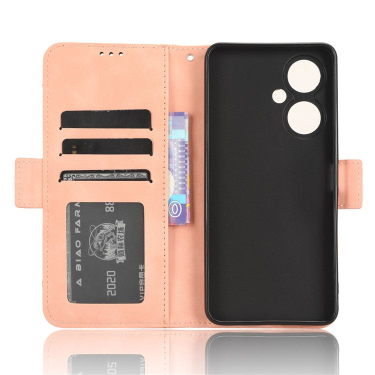 For vivo Y35+ 5G / Y35m+ 5G / Y27 4G Multiple Card Slots Stand Phone Case PU Leather Wallet Cover - Pink