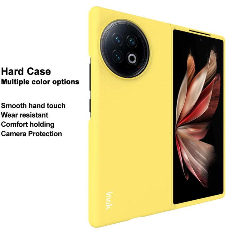 IMAK JS-2 Series For vivo X Fold2 Shockproof Case Anti-Drop Protective Hard PC Phone Cover - Yellow