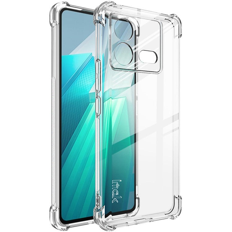 IMAK For vivo iQOO Neo8 5G / Neo8 Pro 5G Drop-proof Clear Phone Case TPU Back Cover - Transparent