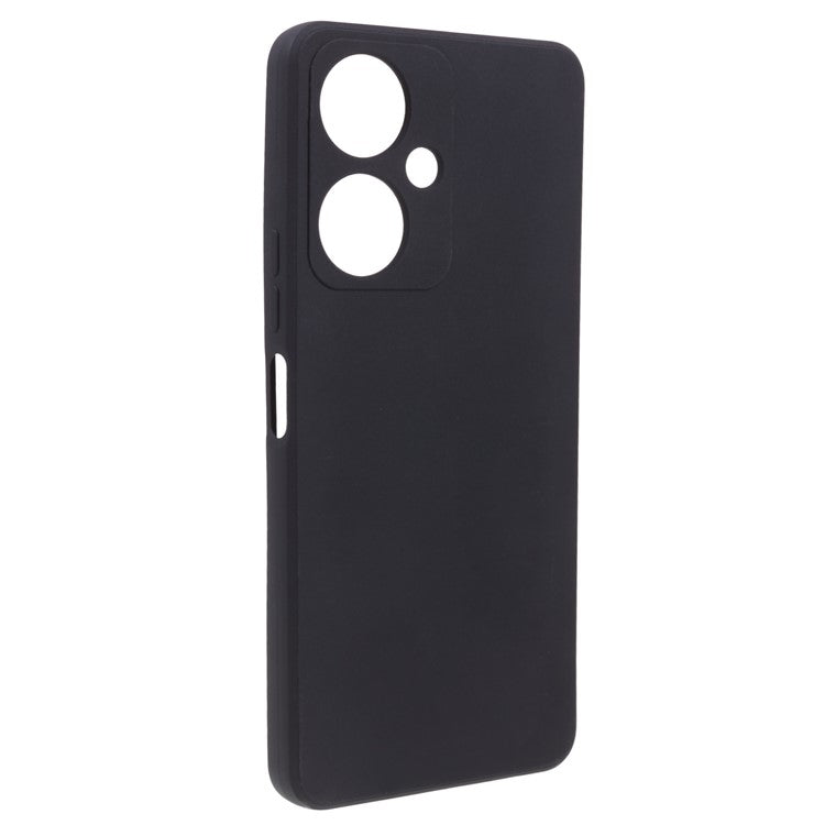 Straight Edge TPU Case for vivo Y35+ 5G / Y35m+ 5G , Precise Cutout Anti-scratch Phone Cover - Black