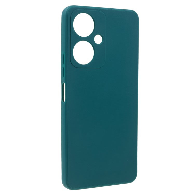 Straight Edge TPU Case for vivo Y35+ 5G / Y35m+ 5G , Precise Cutout Anti-scratch Phone Cover - Army Green